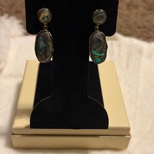 Iridescent Abalone Shell Earrings